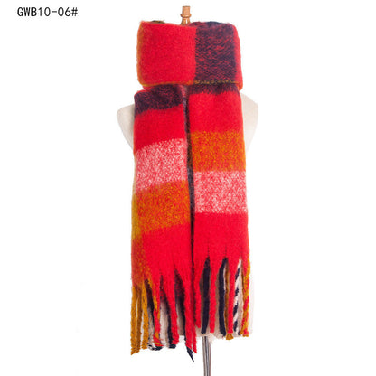 Stripe Tassel Soft Scarves