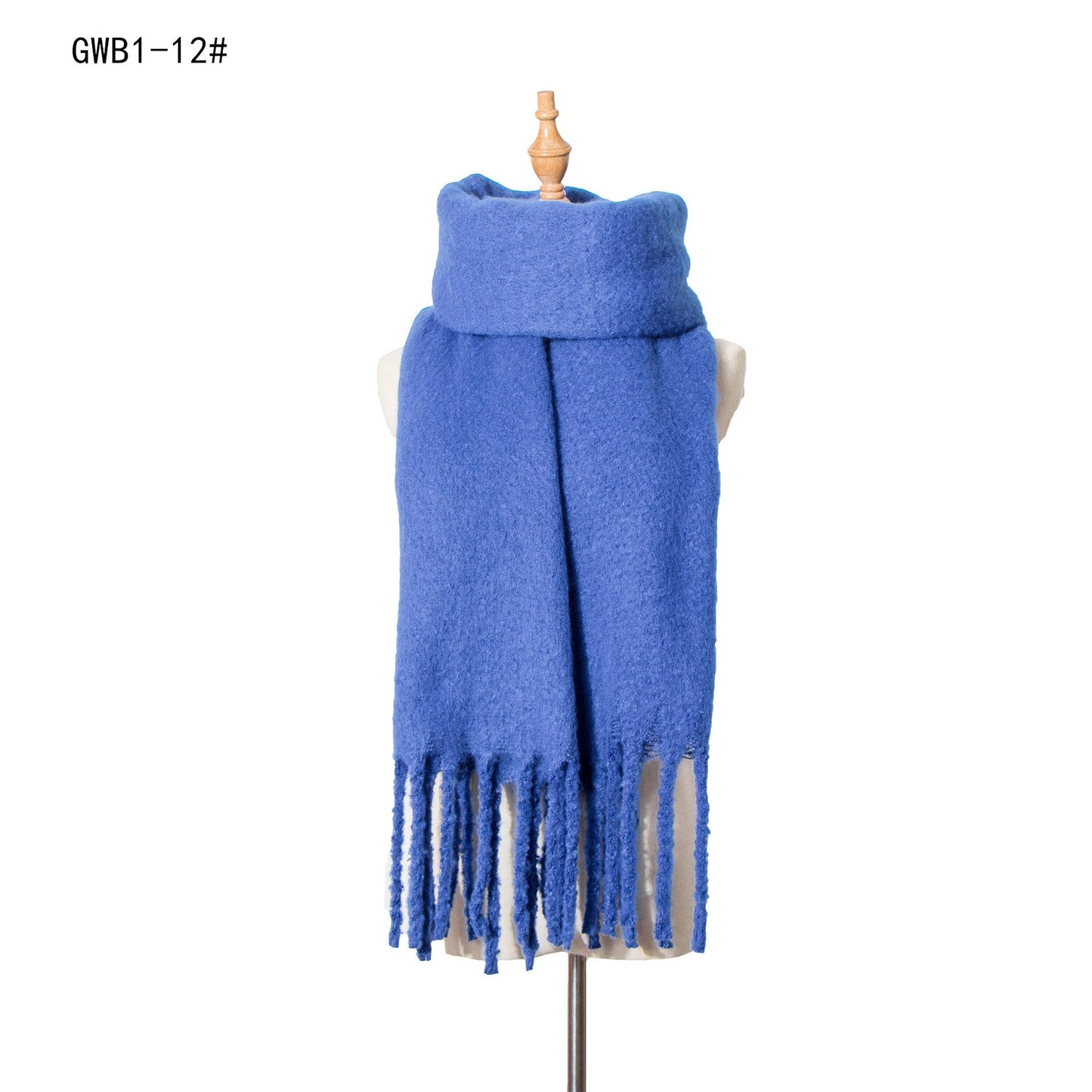 Solid Color Tassel Soft Scarves