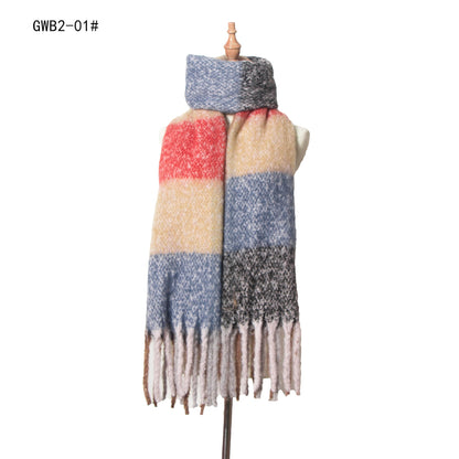 Stripe Tassel Soft Scarves