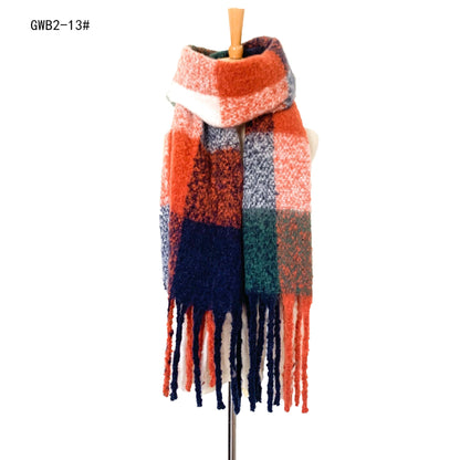 Stripe Tassel Soft Scarves
