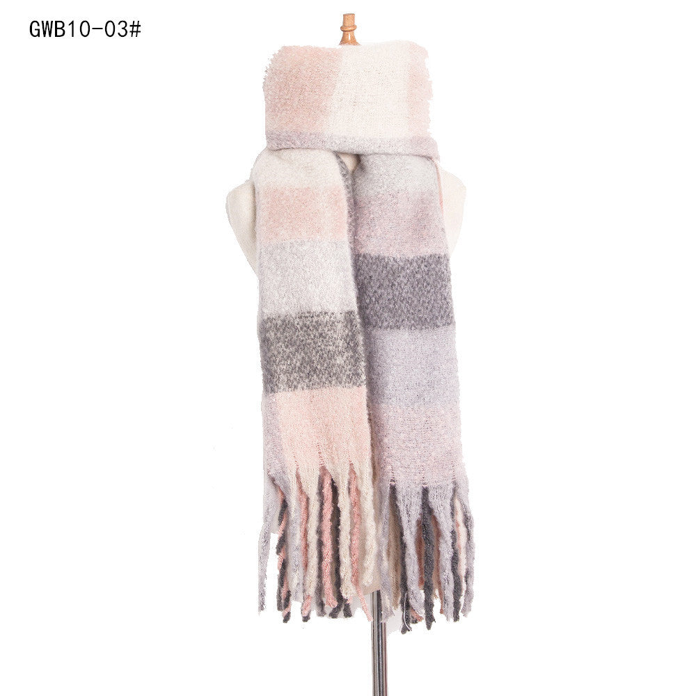 Stripe Tassel Soft Scarves