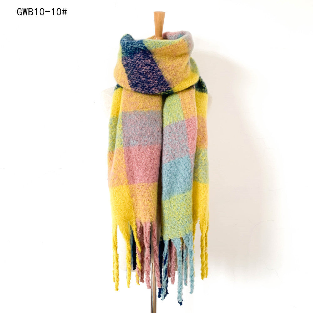 Stripe Tassel Soft Scarves