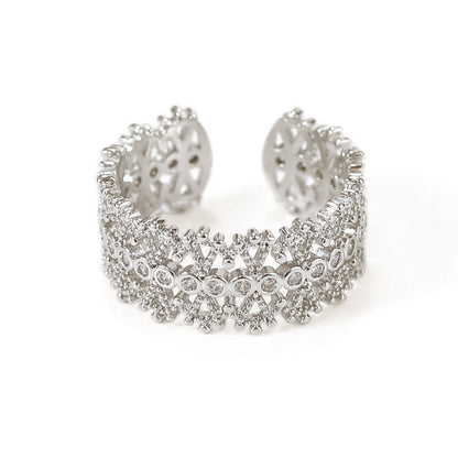 Hellow Zircon Elegant Adjustable Rings