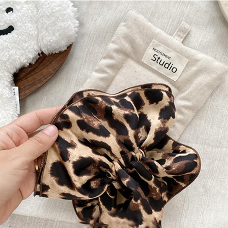 Trendy Double-Layer Leopard Print Scrunchies