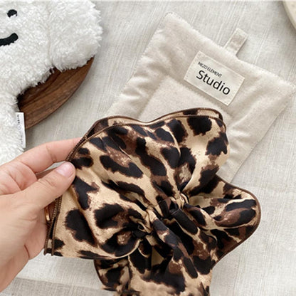 Trendy Double-Layer Leopard Print Scrunchies