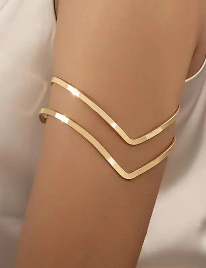 V-Shape Simple Open Arm Cuff