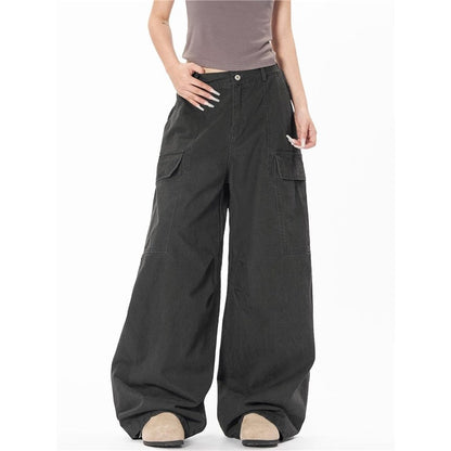 Loose Wide Leg Cargo Pants