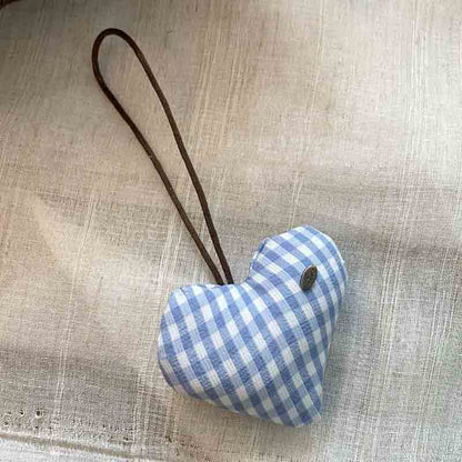 Cute Color Block Heart Keychain Bag Charm