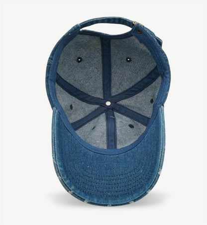 Ripped Vintage Embroidered Baseball Caps