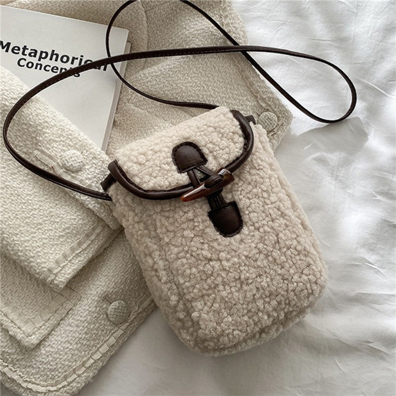 Casual Plain Anti-Stress One Shoulder Thick Square Bag