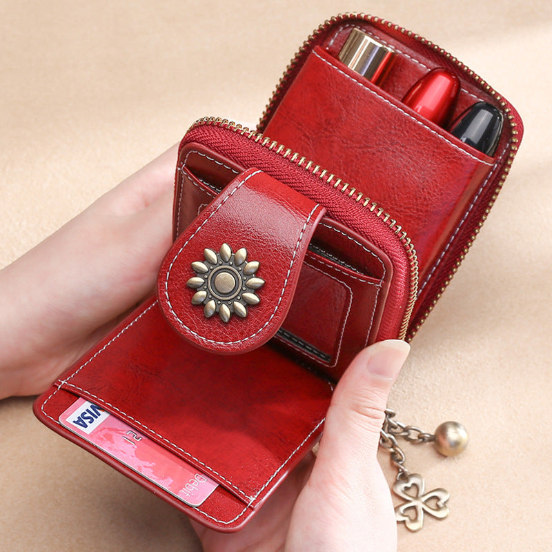 Vintage Mini Leather Card Cases Wallets
