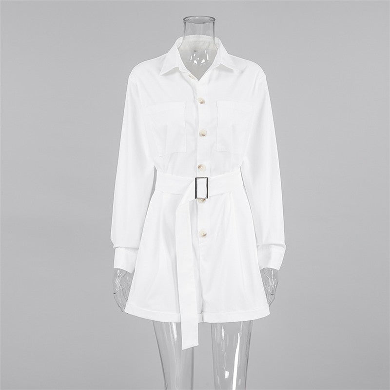 Stylish Long Sleeve High Waist Jumpsuit