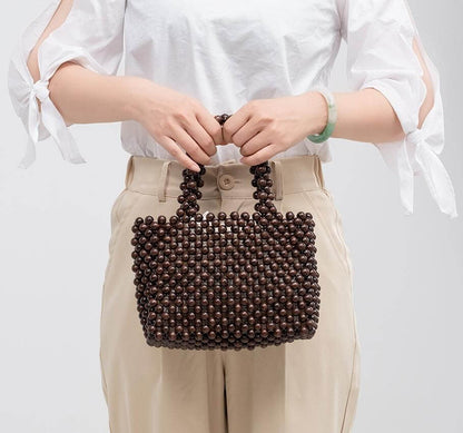 Simple Wooden Bead Commuter Bag