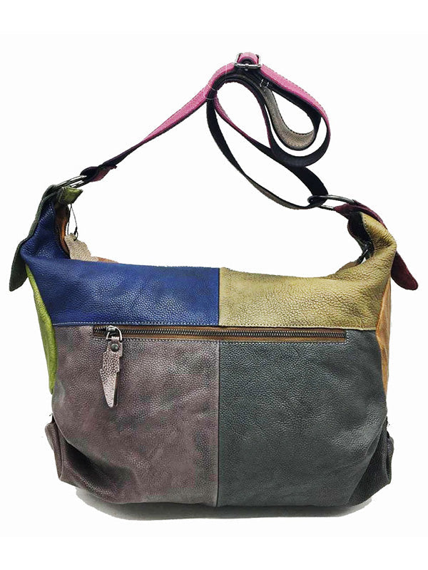 Vintage Manual Staining Genuine Leather Sling Bag