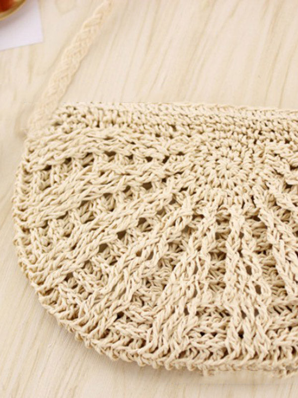 Small Semicircle Knitting Beach Bag