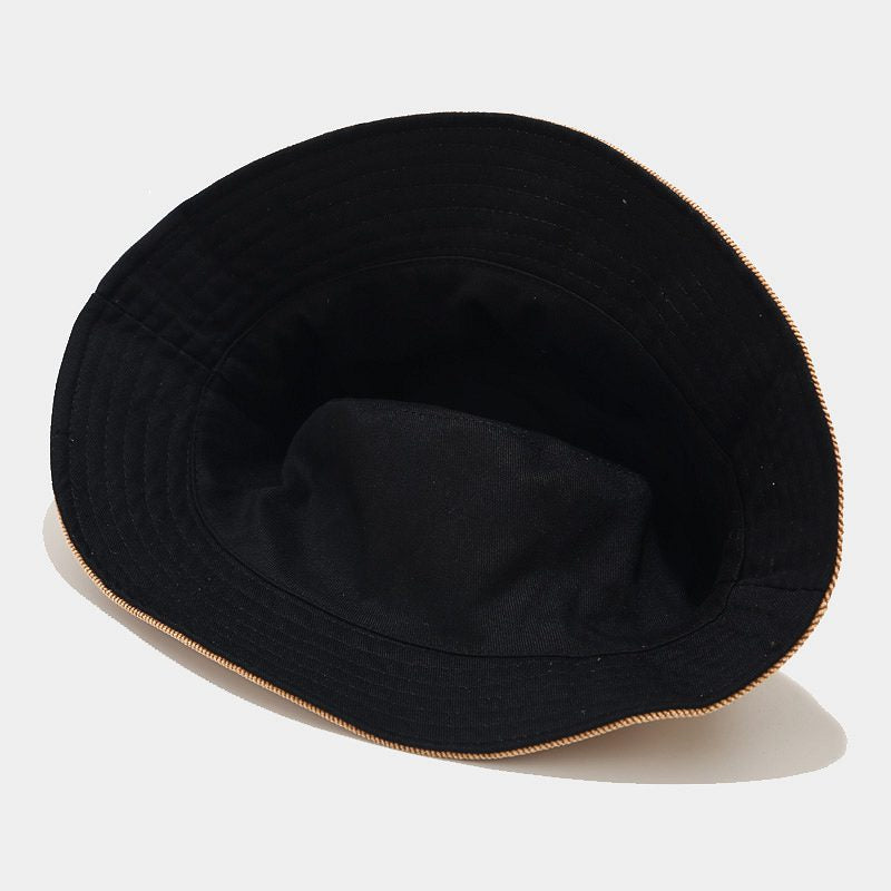 Simple Reversible Solid Color Corduroy Bucket Hat