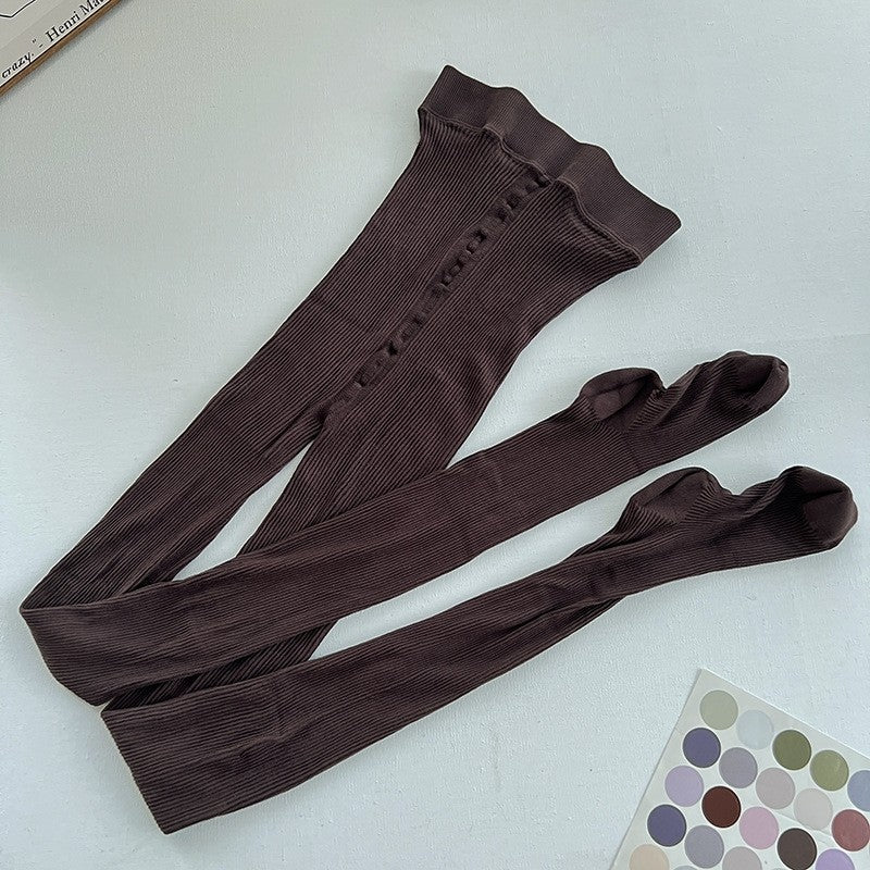 Simple Solid Color Thin Leggings