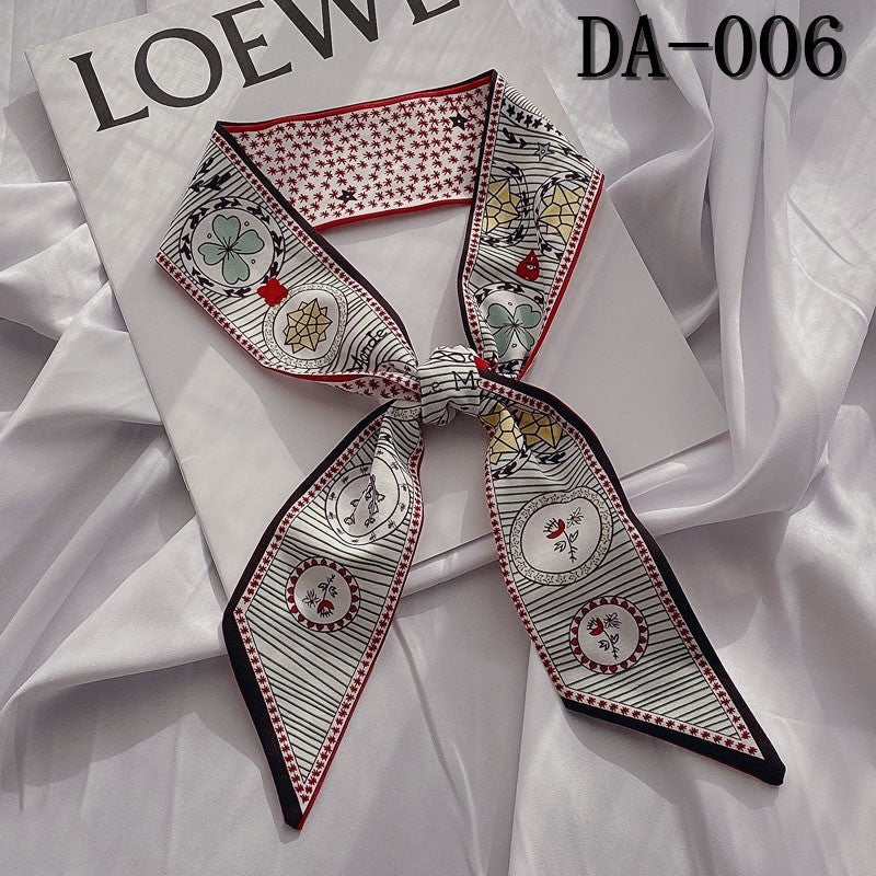 Tarot Pattern Slim Long Hair Scarf