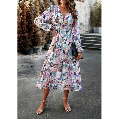 Bohemian Resort Casual Printed Long Skirt