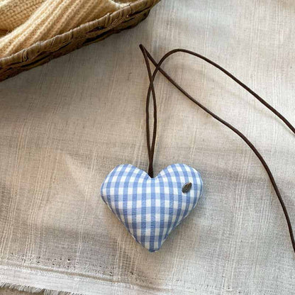 Cute Color Block Heart Keychain Bag Charm