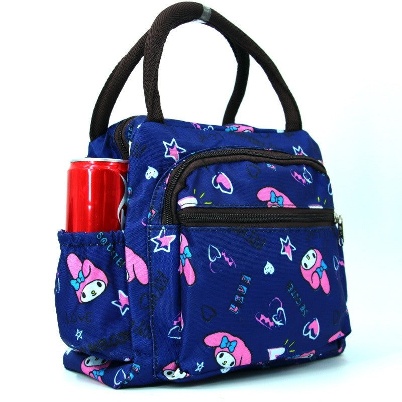 Pink Rabbit Polka Dot Striped Paige Lily Elephant Bento Bag Lunch Box Bag