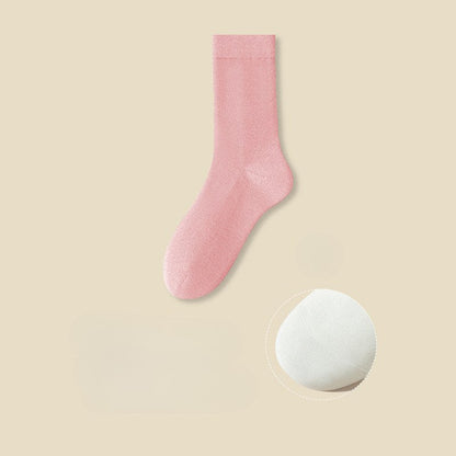 Solid Color Cotton Simple Socks
