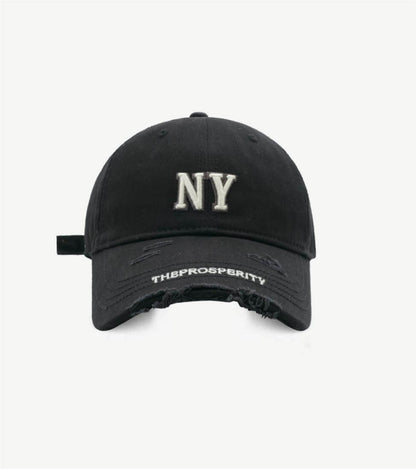 Ripped Letter Embroidered Baseball Caps