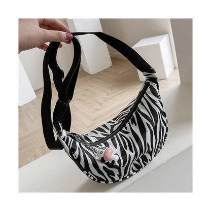 Cow Printed Crossbdody Dumpling Bag
