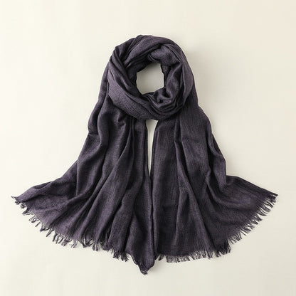 Cotton And Linen Sun Protection Beach Scarf