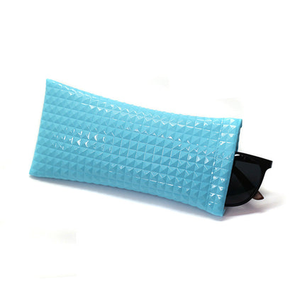 Trendy Protable  PU Leather Eyeglasses Pouch