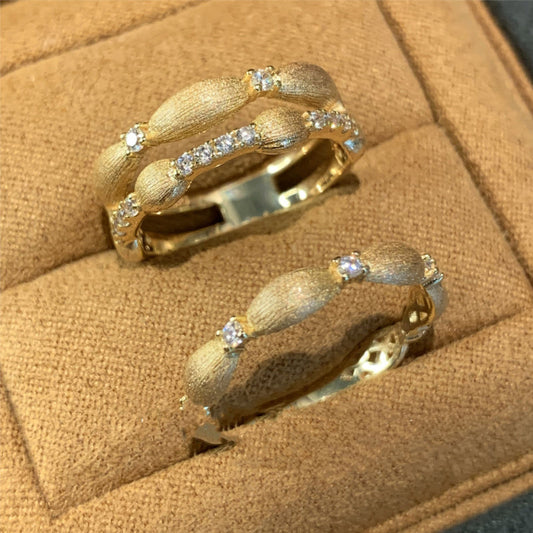 Layered Rhinestone Vintage Elegant Rings