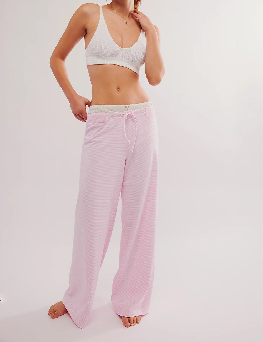 Loose Casual Drawstring Straight Pants