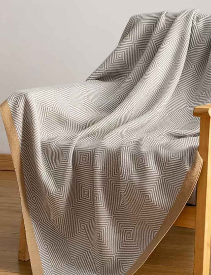 Repeating Geometric Cozy Throw Blanket