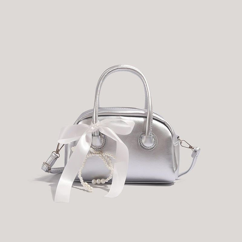 Candy Color Bow Leather Shoulder Bags