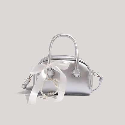 Candy Color Bow Leather Shoulder Bags