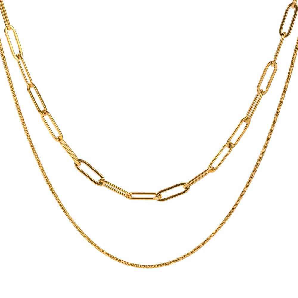 Retro Trendy Layered Collarbone Necklace