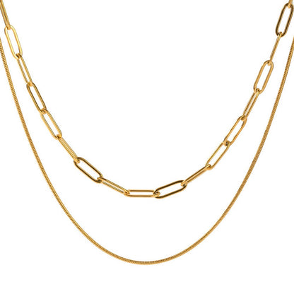 Retro Trendy Layered Collarbone Necklace