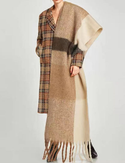 Patchwork Color Tassel Scarves