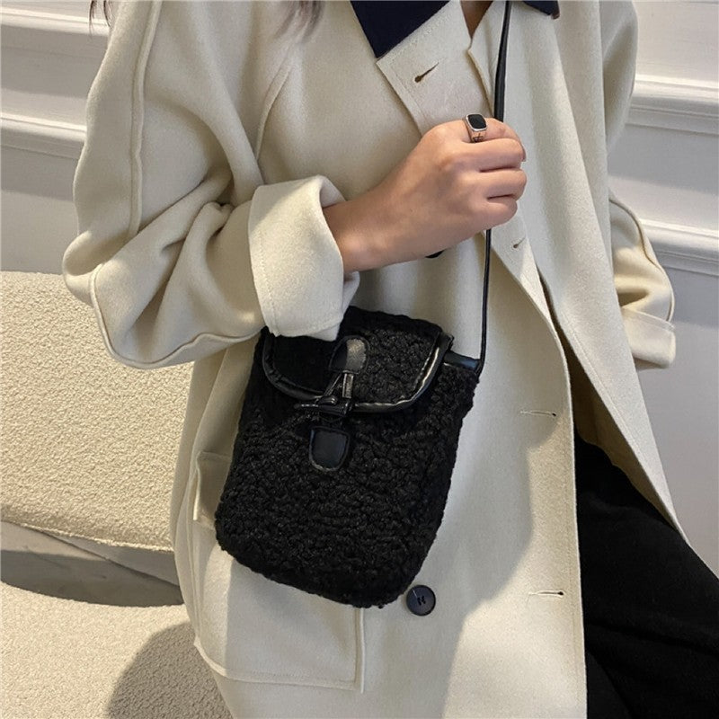 Casual Plain Anti-Stress One Shoulder Thick Square Bag