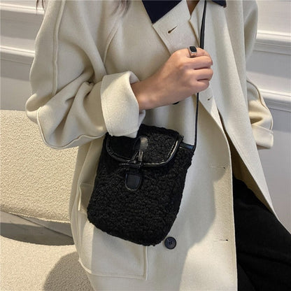 Casual Plain Anti-Stress One Shoulder Thick Square Bag