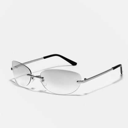 Rimless Retro Metal Minimalist Sunglasses