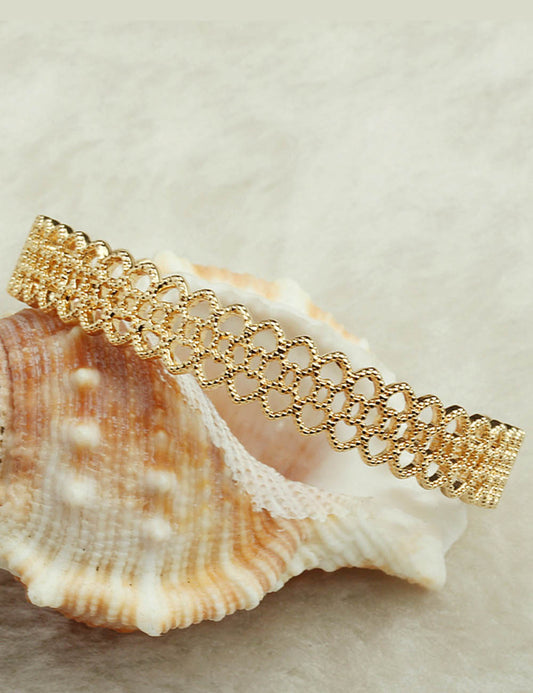 Hollow Lace Adjustable Floral Bracelets