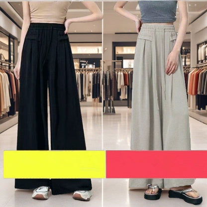 2-Pack High Waist Relaxed Fit Wide Leg Pants