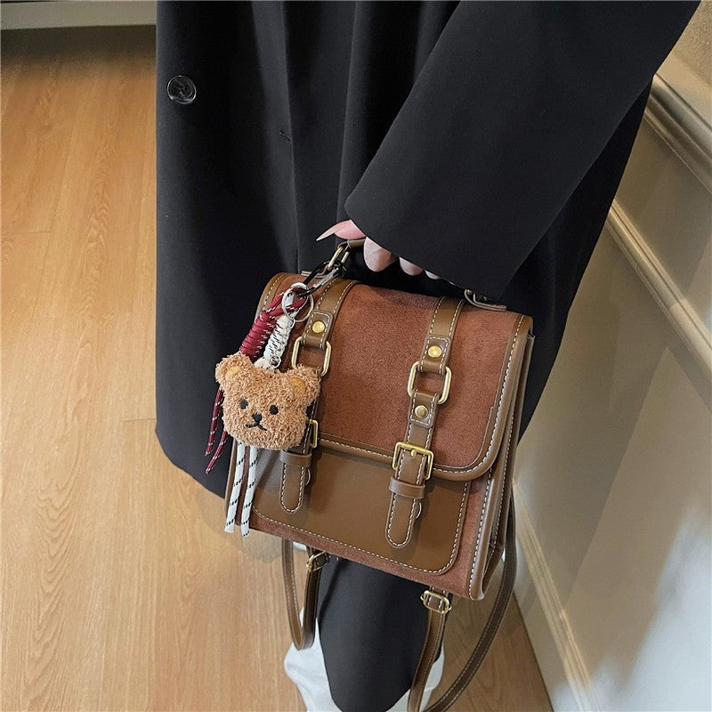 Retro Handbag With Pendant