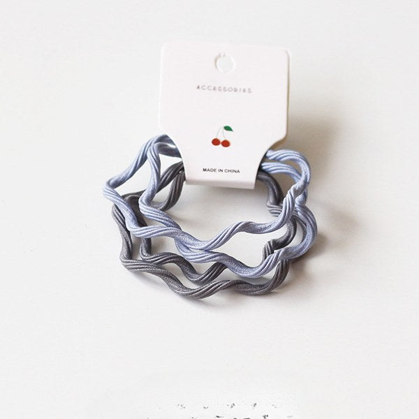 Candy Color Wave Simple Cute Hair Ties