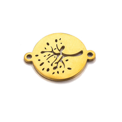 Pulsera de cadena de acero inoxidable con forma de árbol de la vida