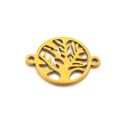 Pulsera de cadena de acero inoxidable con forma de árbol de la vida
