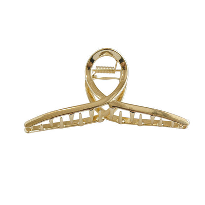 Minimalist Solid Color Metal Hair Claw Clip