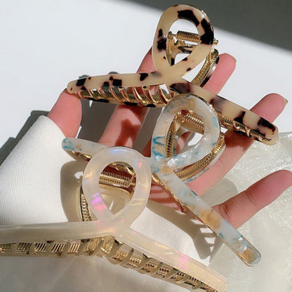 Metal Agate Large Cross Hair Claws