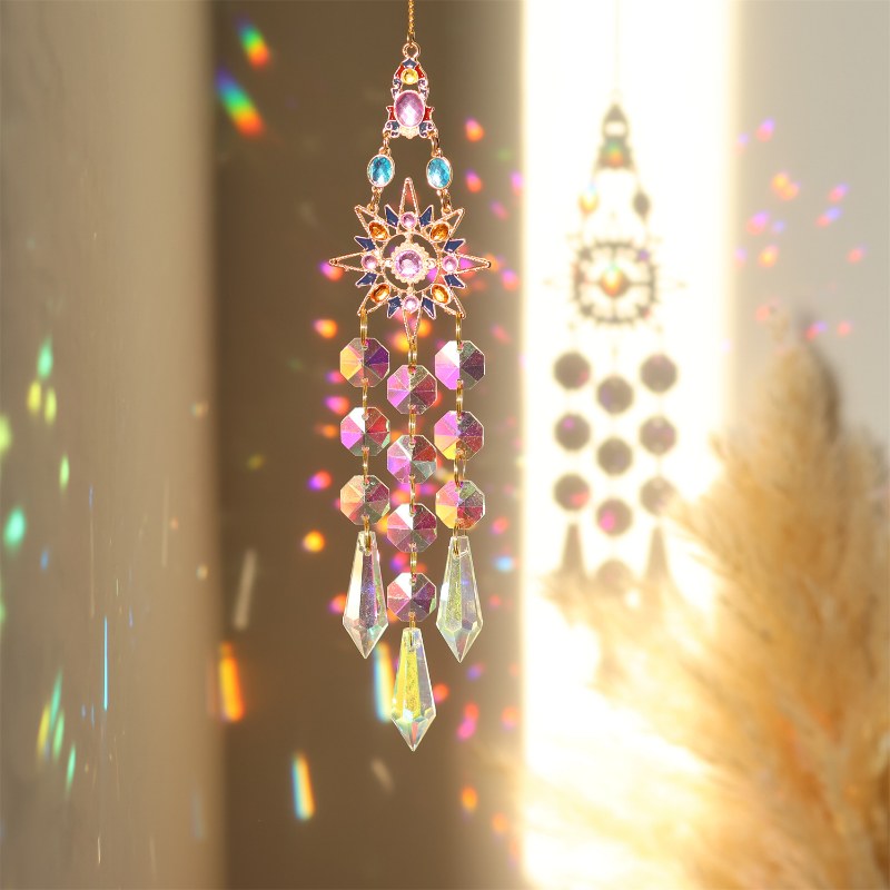 3+ Colorful Star Moon Suncatcher Hangings